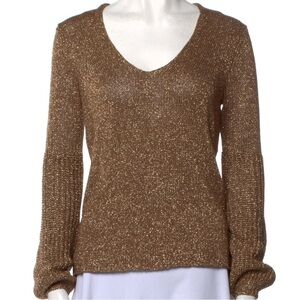 White + Warren V-Neck Sweater